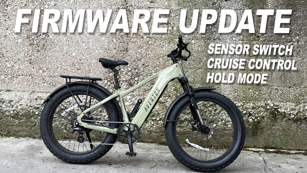 Aventon Firmware Update: Sensor Switch, Cruise Control, and Hold Mode explained.